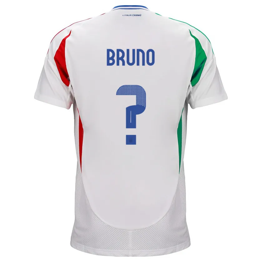 Danxen Män Italien Giovanni Bruno #0 Vit Bortatröja Matchtröjor 24-26 Tröjor T-Tröja