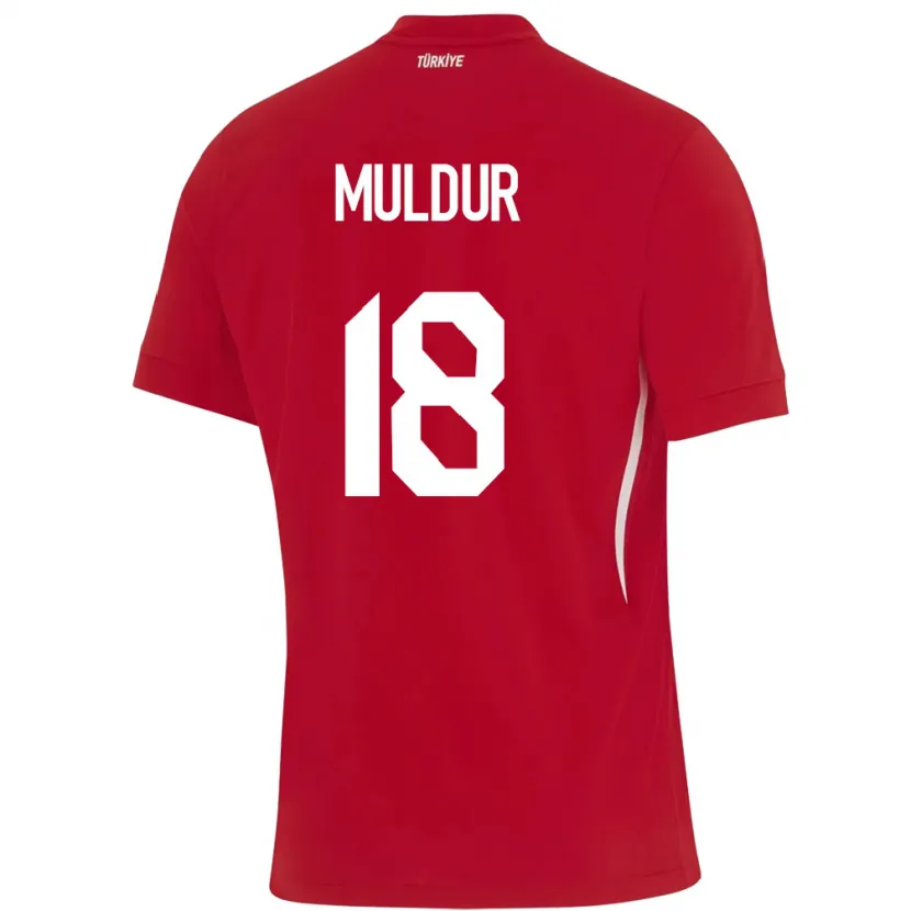 Danxen Män Kalkon Mert Müldür #18 Röd Bortatröja Matchtröjor 24-26 Tröjor T-Tröja