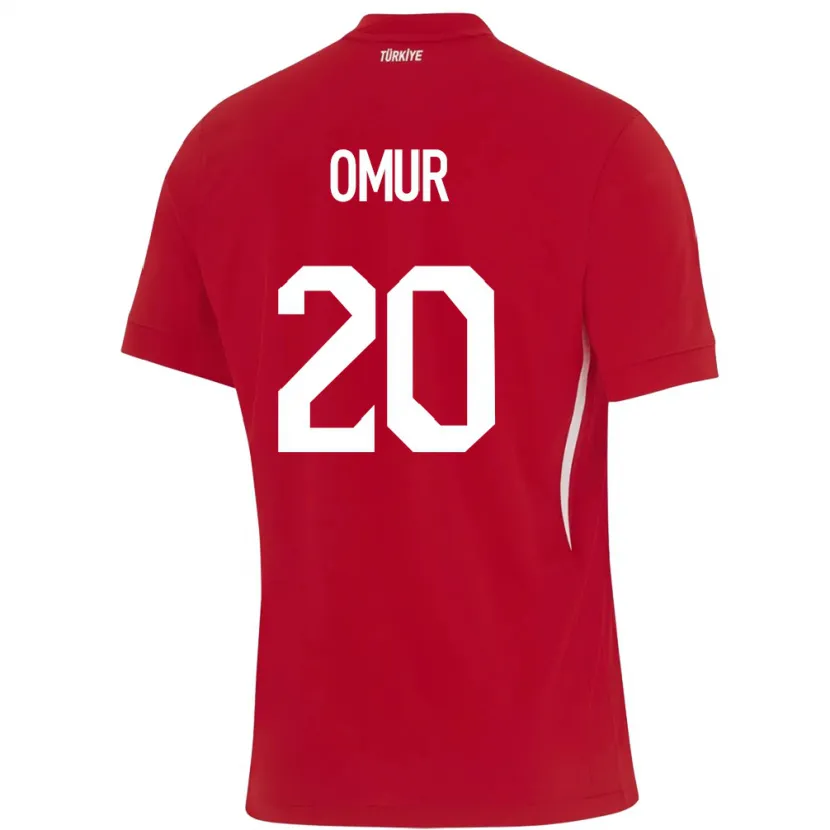 Danxen Män Kalkon Abdülkadir Ömür #20 Röd Bortatröja Matchtröjor 24-26 Tröjor T-Tröja