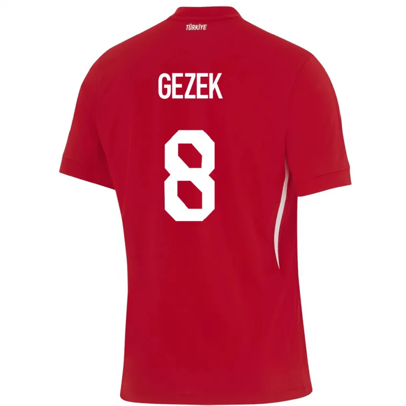Danxen Män Kalkon Baran Gezek #8 Röd Bortatröja Matchtröjor 24-26 Tröjor T-Tröja
