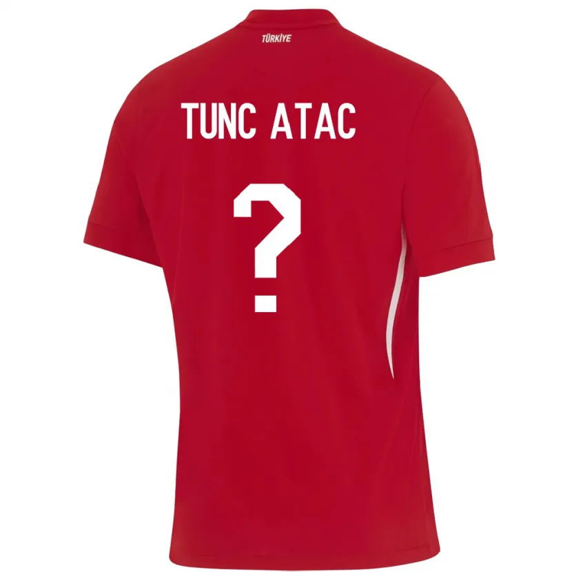 Danxen Män Kalkon Arin Tunç Ataç #0 Röd Bortatröja Matchtröjor 24-26 Tröjor T-Tröja