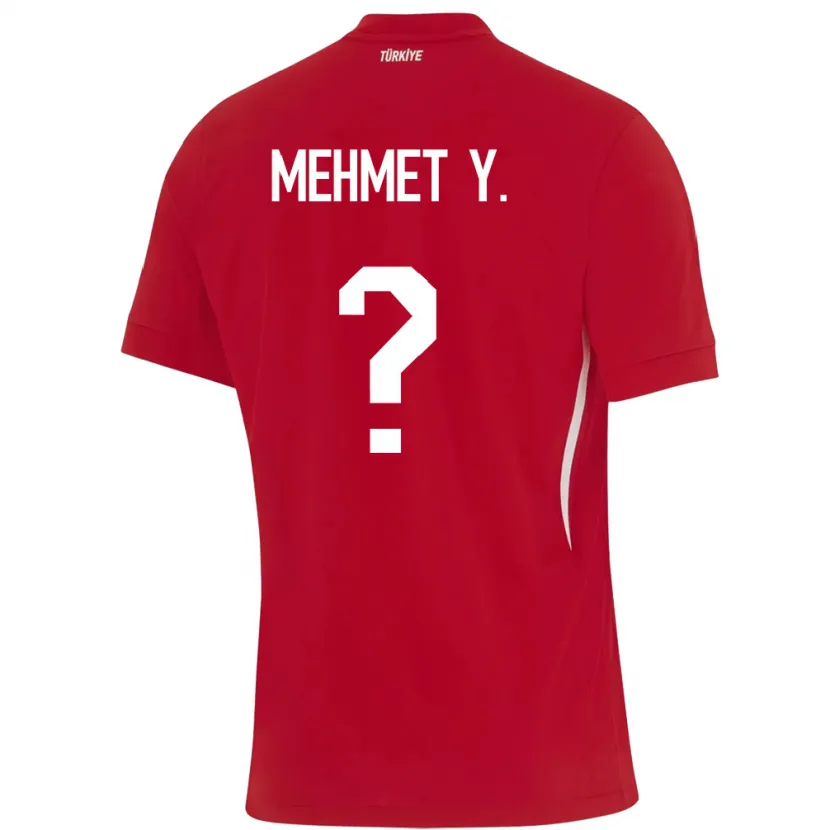 Danxen Män Kalkon Mehmet Yildirim #0 Röd Bortatröja Matchtröjor 24-26 Tröjor T-Tröja