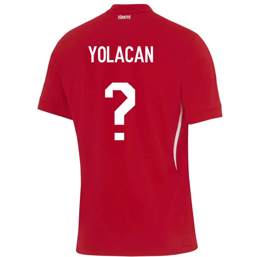 Danxen Män Kalkon Baran Yolaçan #0 Röd Bortatröja Matchtröjor 24-26 Tröjor T-Tröja