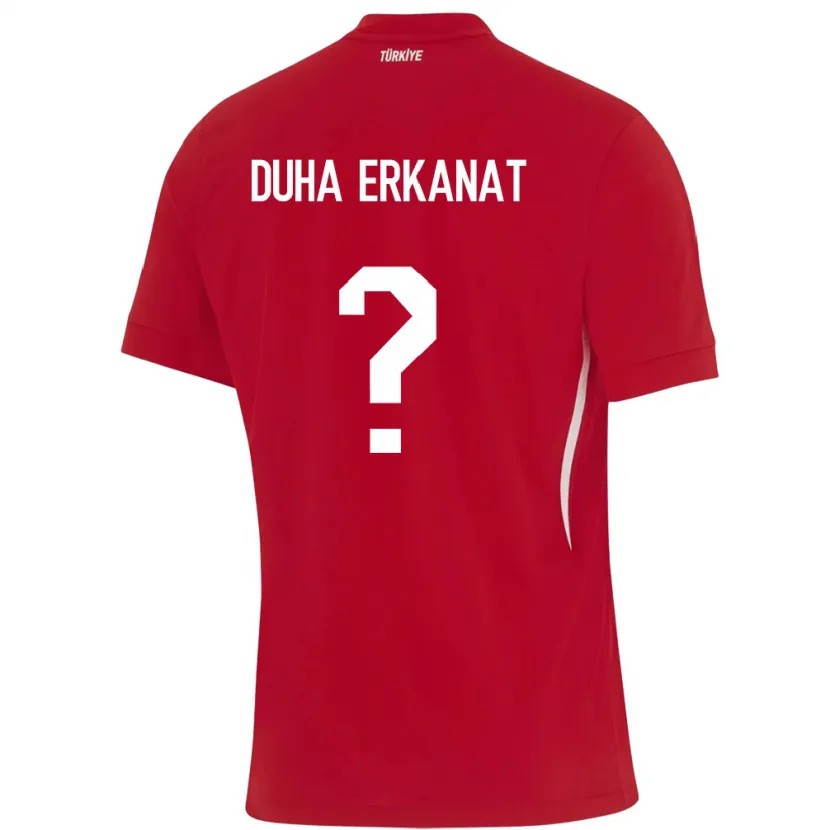 Danxen Män Kalkon Ahmet Duha Erkanat #0 Röd Bortatröja Matchtröjor 24-26 Tröjor T-Tröja