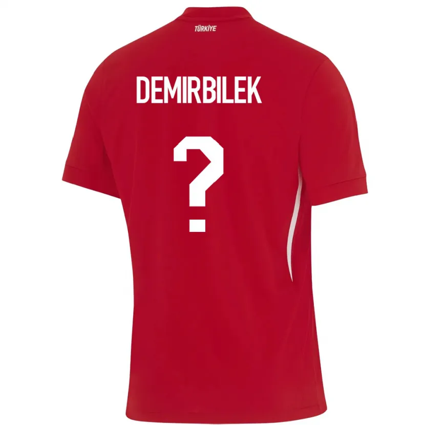 Danxen Män Kalkon Ali Demirbilek #0 Röd Bortatröja Matchtröjor 24-26 Tröjor T-Tröja