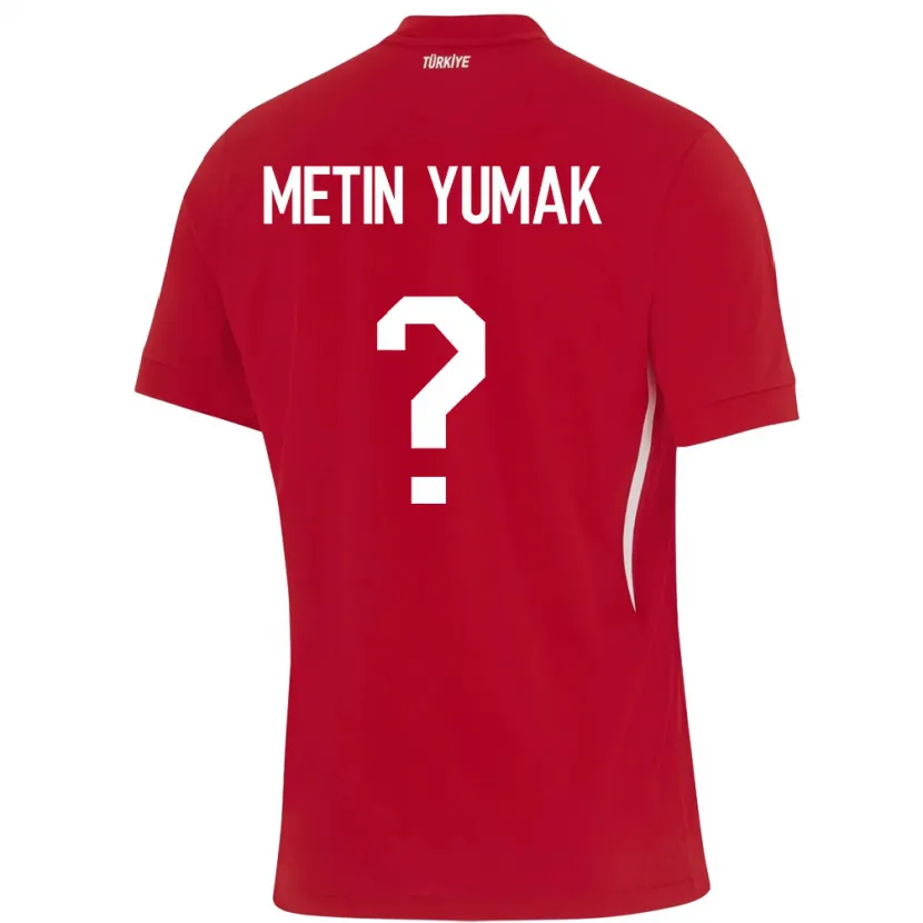 Danxen Män Kalkon Yiğit Metin Yumak #0 Röd Bortatröja Matchtröjor 24-26 Tröjor T-Tröja