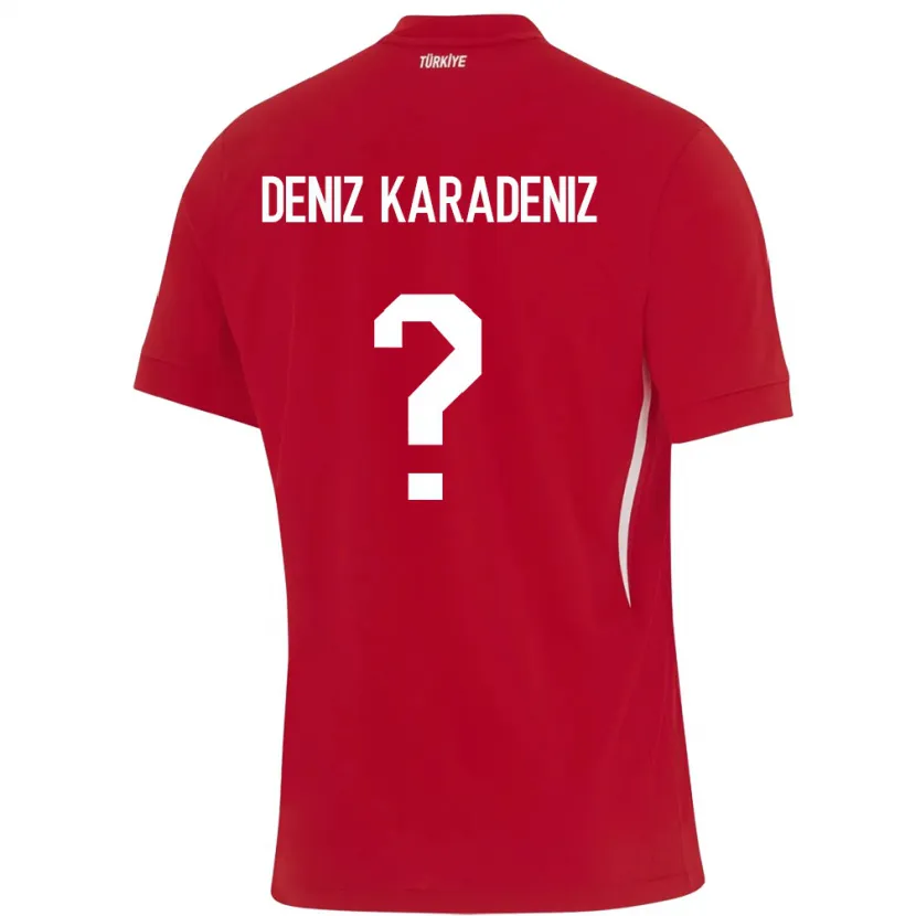 Danxen Män Kalkon Mustafa Deniz Karadeniz #0 Röd Bortatröja Matchtröjor 24-26 Tröjor T-Tröja