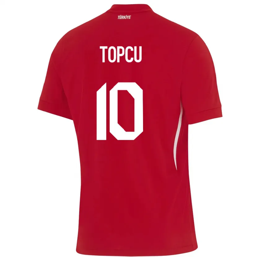 Danxen Män Kalkon Ebru Topçu #10 Röd Bortatröja Matchtröjor 24-26 Tröjor T-Tröja