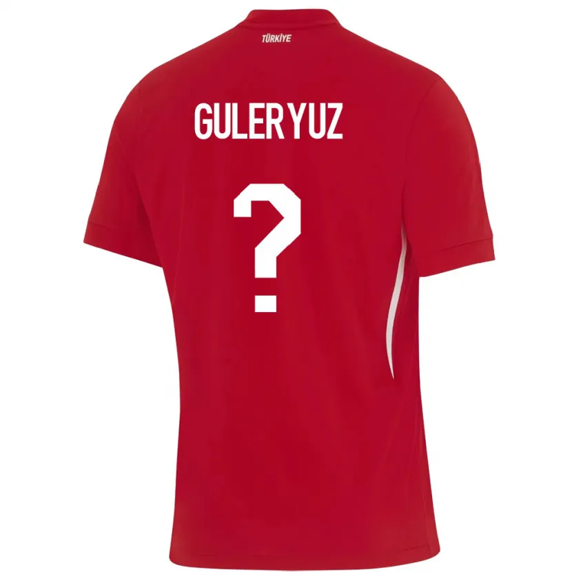 Danxen Män Kalkon Göknur Güleryüz #0 Röd Bortatröja Matchtröjor 24-26 Tröjor T-Tröja