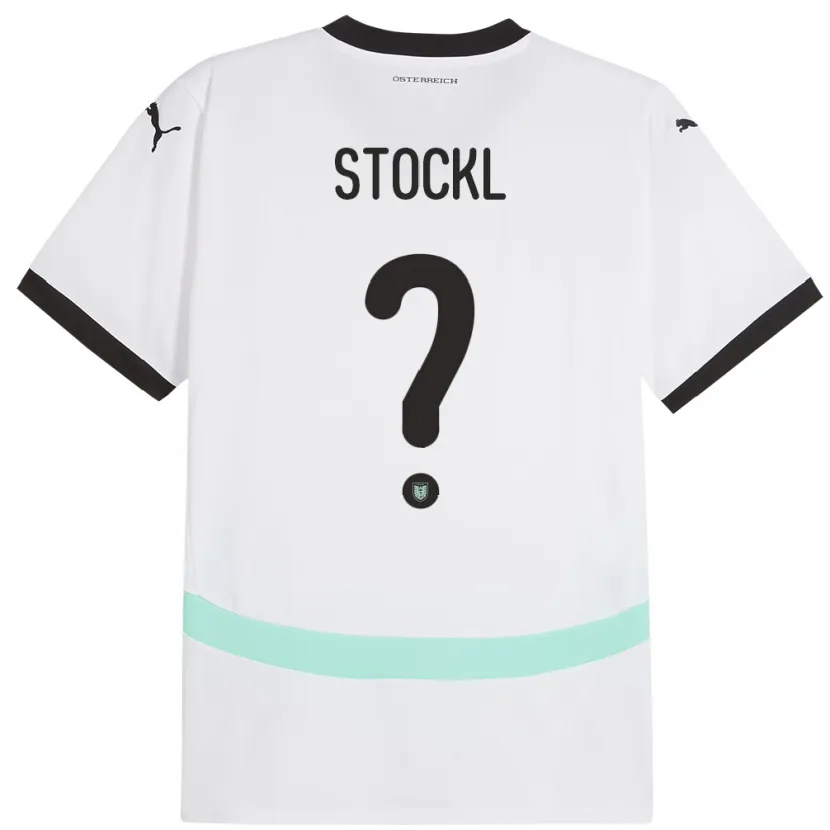 Danxen Män Österrike Lars Stöckl #0 Vit Bortatröja Matchtröjor 24-26 Tröjor T-Tröja