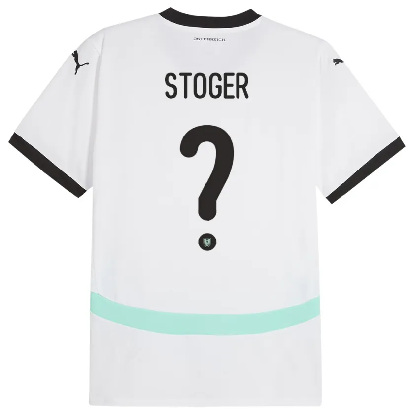 Danxen Män Österrike Marcel Stöger #0 Vit Bortatröja Matchtröjor 24-26 Tröjor T-Tröja