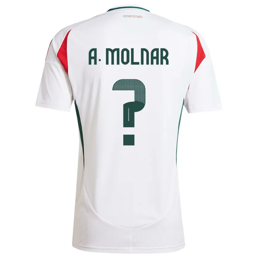 Danxen Män Ungern Ádin Molnár #0 Vit Bortatröja Matchtröjor 24-26 Tröjor T-Tröja