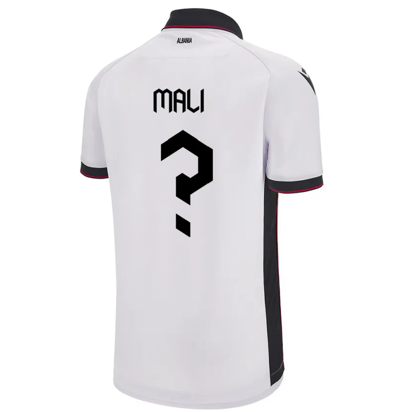 Danxen Män Albanien Frensi Mali #0 Vit Bortatröja Matchtröjor 24-26 Tröjor T-Tröja