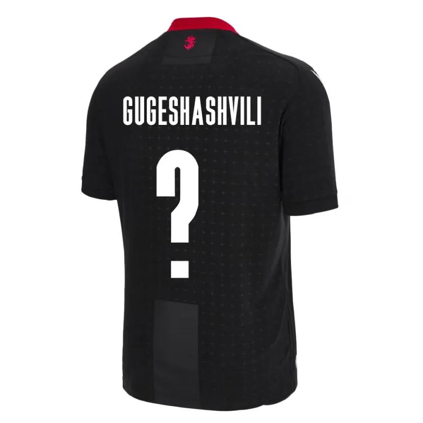 Danxen Män Georgia Zaza Gugeshashvili #0 Svart Bortatröja Matchtröjor 24-26 Tröjor T-Tröja