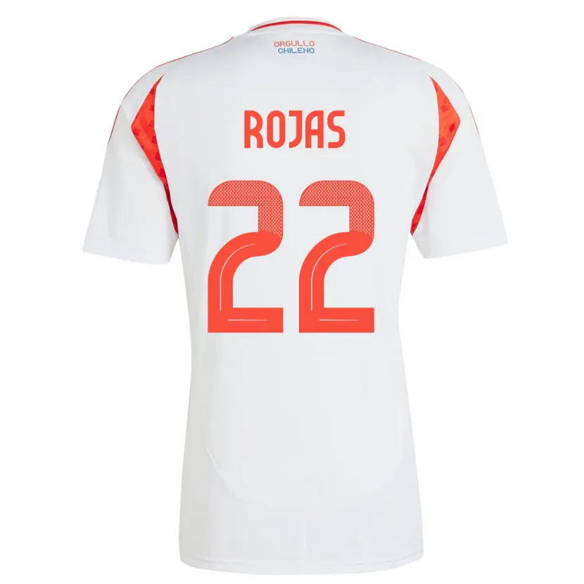 Danxen Män Chile Jeyson Rojas #22 Vit Bortatröja Matchtröjor 24-26 Tröjor T-Tröja