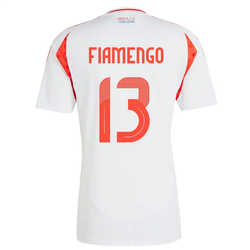 Danxen Män Chile Darko Fiamengo #13 Vit Bortatröja Matchtröjor 24-26 Tröjor T-Tröja