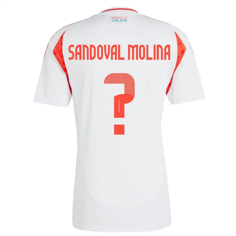 Danxen Män Chile Mario Sandoval Molina #0 Vit Bortatröja Matchtröjor 24-26 Tröjor T-Tröja