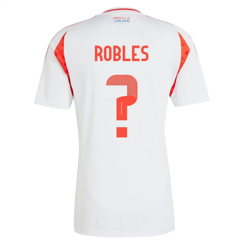 Danxen Män Chile Diego Robles #0 Vit Bortatröja Matchtröjor 24-26 Tröjor T-Tröja