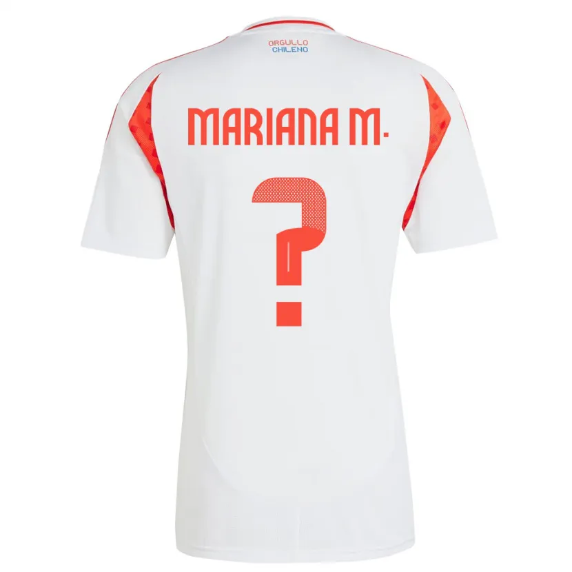 Danxen Män Chile Mariana Morales #0 Vit Bortatröja Matchtröjor 24-26 Tröjor T-Tröja
