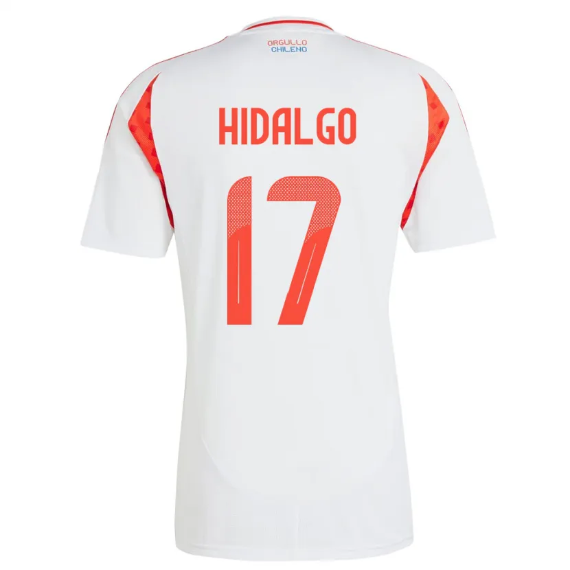 Danxen Män Chile Fernanda Hidalgo #17 Vit Bortatröja Matchtröjor 24-26 Tröjor T-Tröja