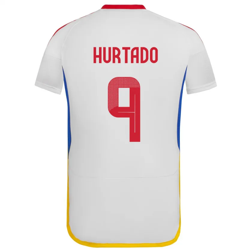 Danxen Män Venezuela Jan Hurtado #9 Vit Bortatröja Matchtröjor 24-26 Tröjor T-Tröja