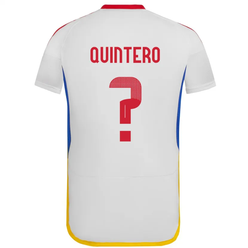 Danxen Män Venezuela Teo Quintero #0 Vit Bortatröja Matchtröjor 24-26 Tröjor T-Tröja