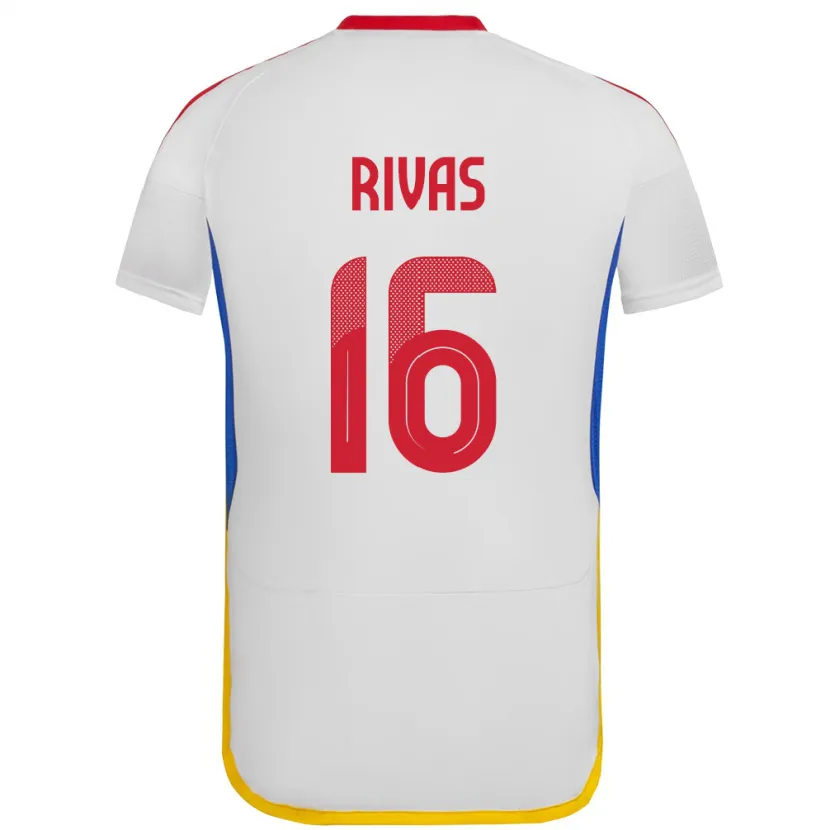 Danxen Män Venezuela Renne Rivas #16 Vit Bortatröja Matchtröjor 24-26 Tröjor T-Tröja