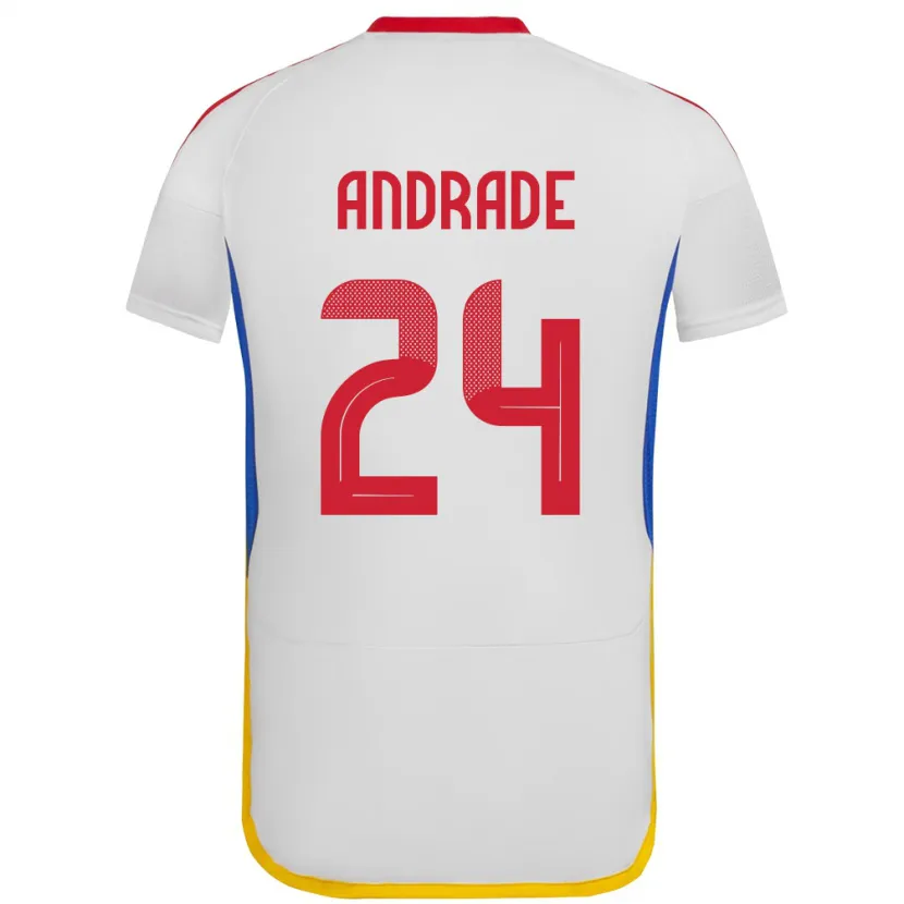 Danxen Män Venezuela Kervin Andrade #24 Vit Bortatröja Matchtröjor 24-26 Tröjor T-Tröja