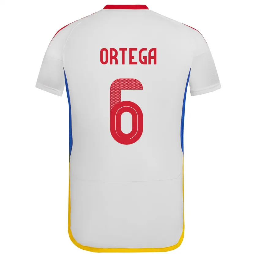 Danxen Män Venezuela Bryant Ortega #6 Vit Bortatröja Matchtröjor 24-26 Tröjor T-Tröja