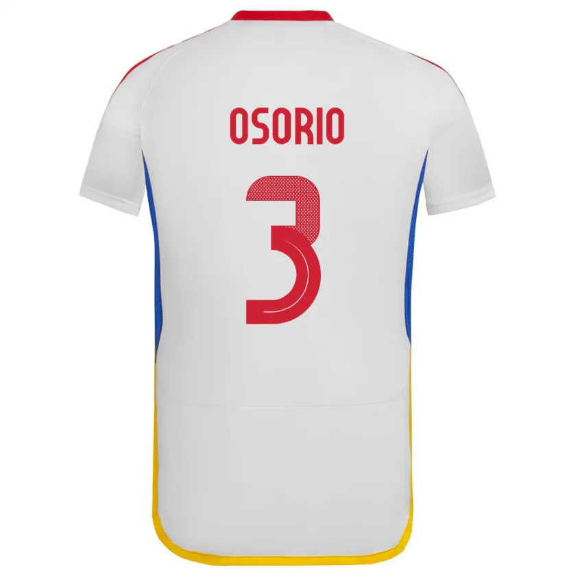 Danxen Män Venezuela Yordan Osorio #3 Vit Bortatröja Matchtröjor 24-26 Tröjor T-Tröja
