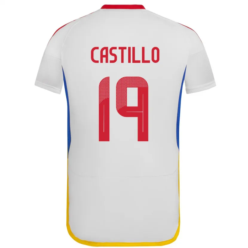 Danxen Män Venezuela Bryan Castillo #19 Vit Bortatröja Matchtröjor 24-26 Tröjor T-Tröja