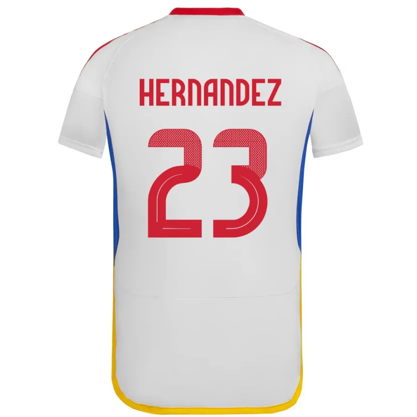 Danxen Män Venezuela Luifer Hernández #23 Vit Bortatröja Matchtröjor 24-26 Tröjor T-Tröja