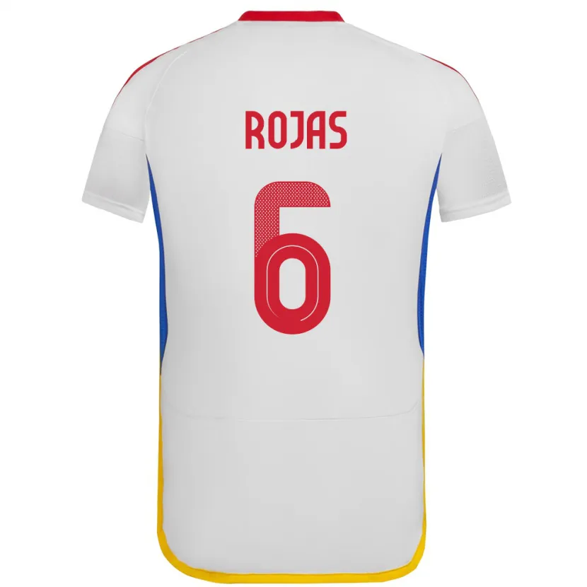 Danxen Män Venezuela Carlos Rojas #6 Vit Bortatröja Matchtröjor 24-26 Tröjor T-Tröja