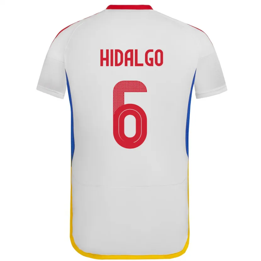 Danxen Män Venezuela Rai Hidalgo #6 Vit Bortatröja Matchtröjor 24-26 Tröjor T-Tröja