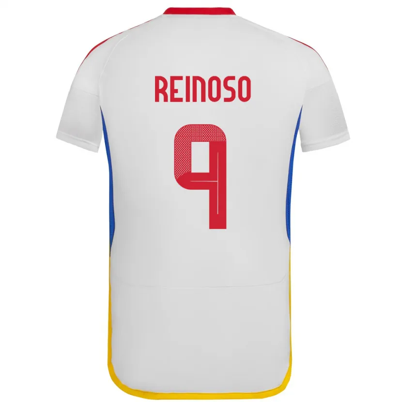 Danxen Män Venezuela Lucciano Reinoso #9 Vit Bortatröja Matchtröjor 24-26 Tröjor T-Tröja