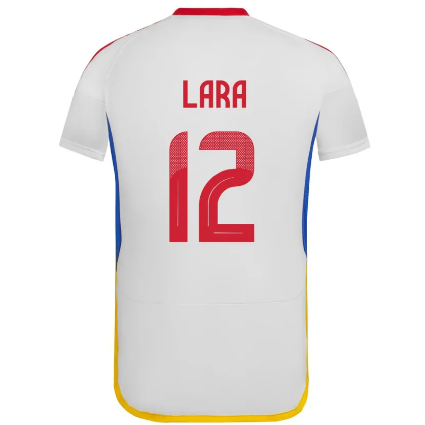 Danxen Män Venezuela Jesús Lara #12 Vit Bortatröja Matchtröjor 24-26 Tröjor T-Tröja