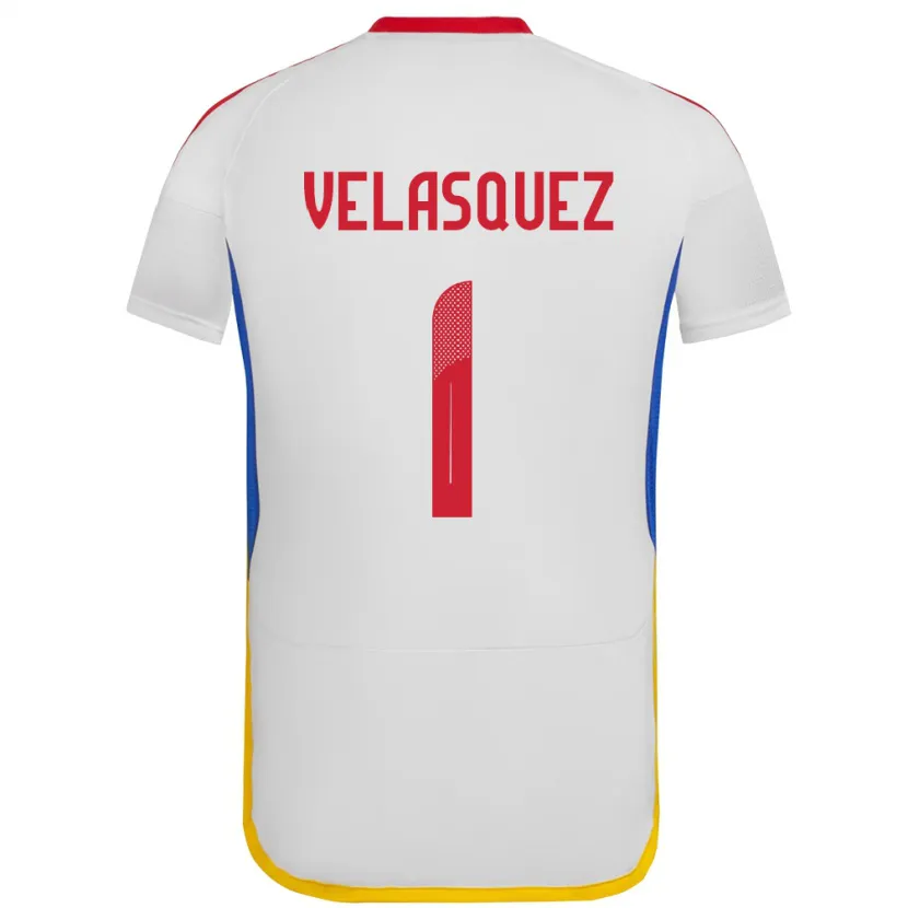 Danxen Män Venezuela Yessica Velásquez #1 Vit Bortatröja Matchtröjor 24-26 Tröjor T-Tröja