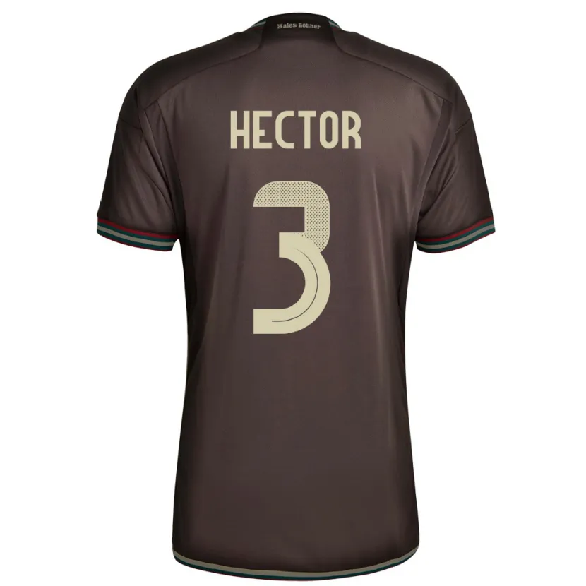Danxen Män Jamaica Michael Hector #3 Nattbrun Bortatröja Matchtröjor 24-26 Tröjor T-Tröja