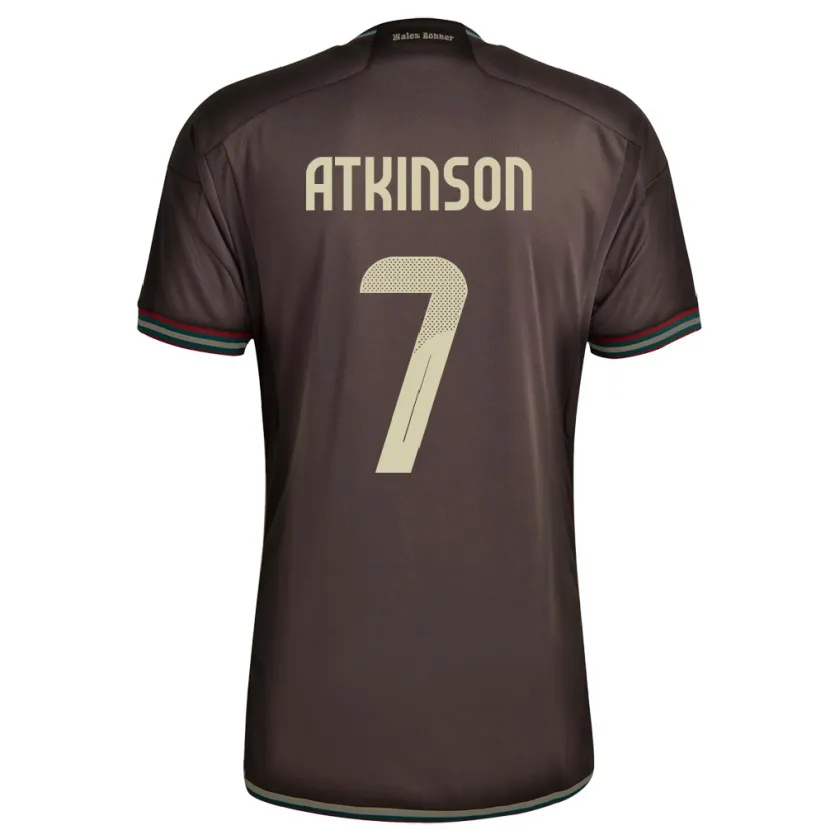 Danxen Män Jamaica Natoya Atkinson #7 Nattbrun Bortatröja Matchtröjor 24-26 Tröjor T-Tröja