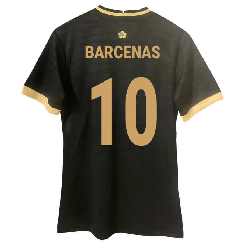 Danxen Män Panama Yoel Bárcenas #10 Svart Bortatröja Matchtröjor 24-26 Tröjor T-Tröja