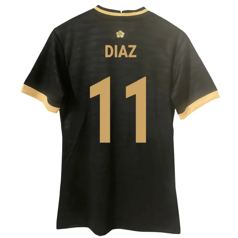 Danxen Män Panama Ismael Díaz #11 Svart Bortatröja Matchtröjor 24-26 Tröjor T-Tröja
