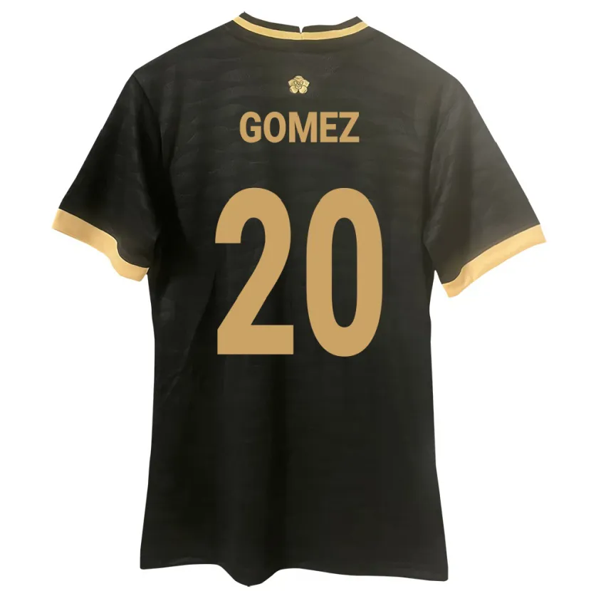 Danxen Män Panama Ernesto Gómez #20 Svart Bortatröja Matchtröjor 24-26 Tröjor T-Tröja
