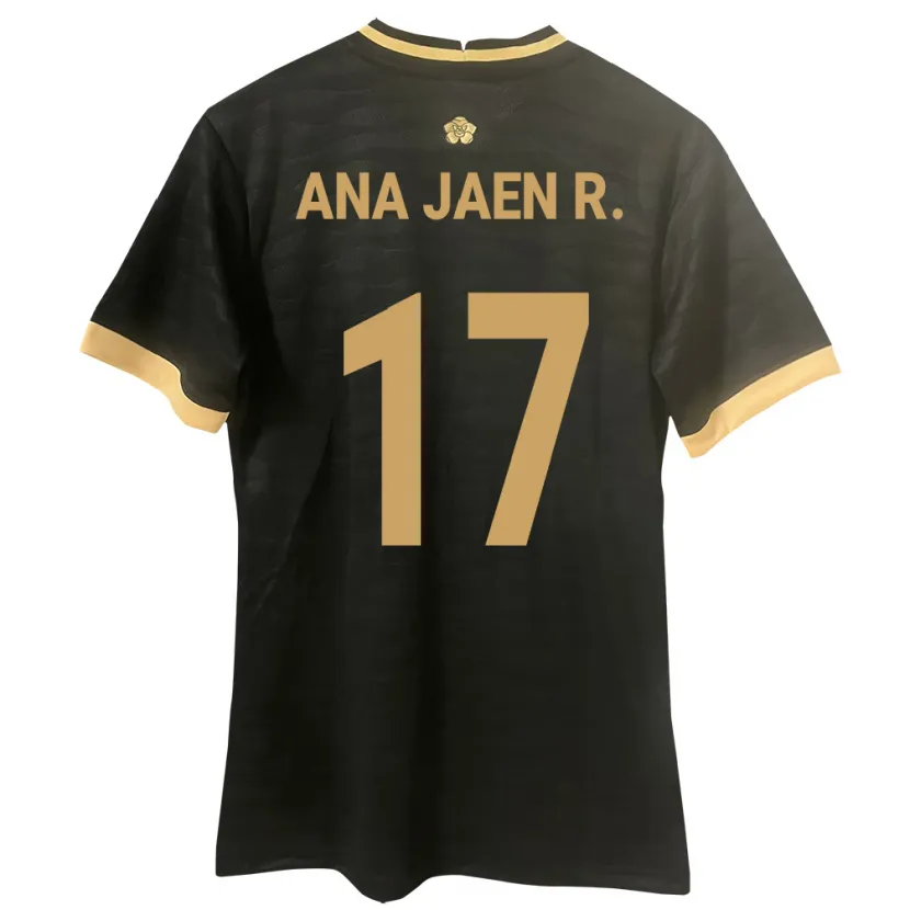 Danxen Män Panama Ana Jaén Rodríguez #17 Svart Bortatröja Matchtröjor 24-26 Tröjor T-Tröja