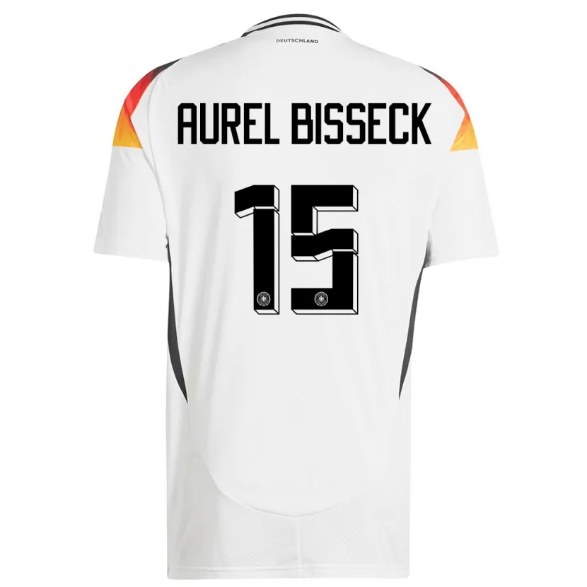 Danxen Kvinnor Tyskland Yann Aurel Bisseck #15 Vit Hemmatröja Matchtröjor 24-26 Tröjor T-Tröja