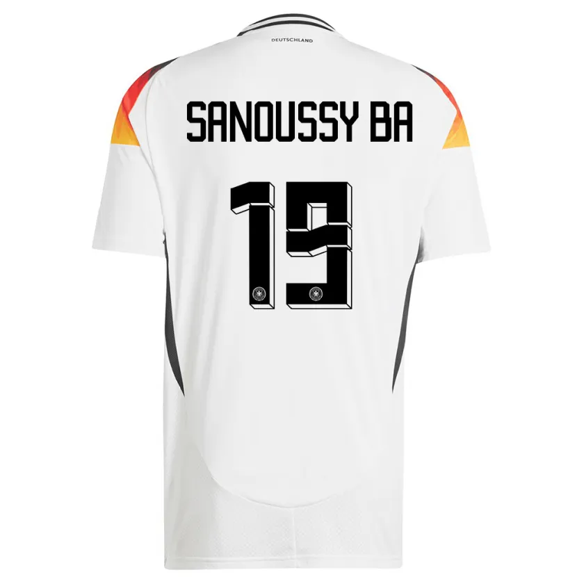 Danxen Kvinnor Tyskland Sanoussy Ba #19 Vit Hemmatröja Matchtröjor 24-26 Tröjor T-Tröja