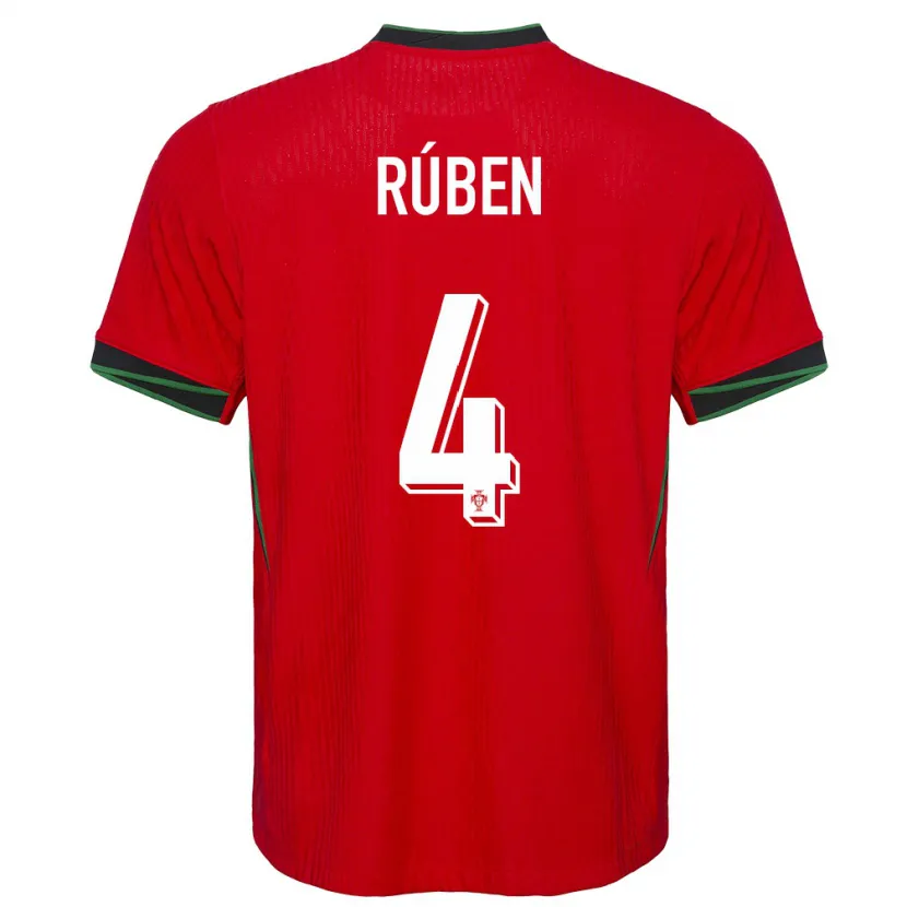 Danxen Kvinnor Portugal Ruben Dias #4 Röd Hemmatröja Matchtröjor 24-26 Tröjor T-Tröja