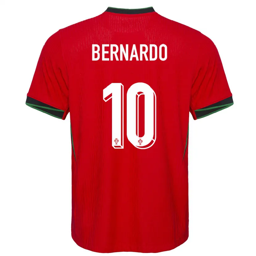 Danxen Kvinnor Portugal Bernardo Silva #10 Röd Hemmatröja Matchtröjor 24-26 Tröjor T-Tröja