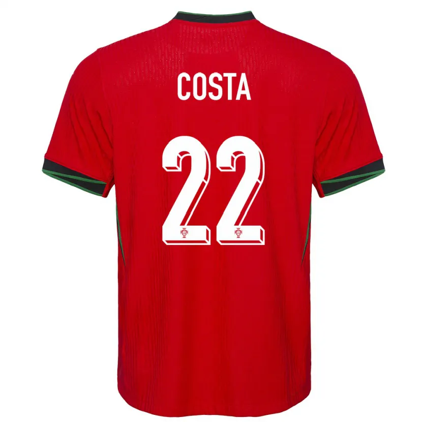 Danxen Kvinnor Portugal Diogo Costa #22 Röd Hemmatröja Matchtröjor 24-26 Tröjor T-Tröja