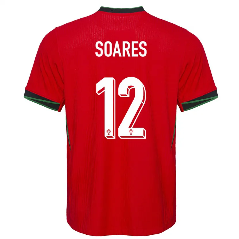 Danxen Kvinnor Portugal Samuel Soares #12 Röd Hemmatröja Matchtröjor 24-26 Tröjor T-Tröja