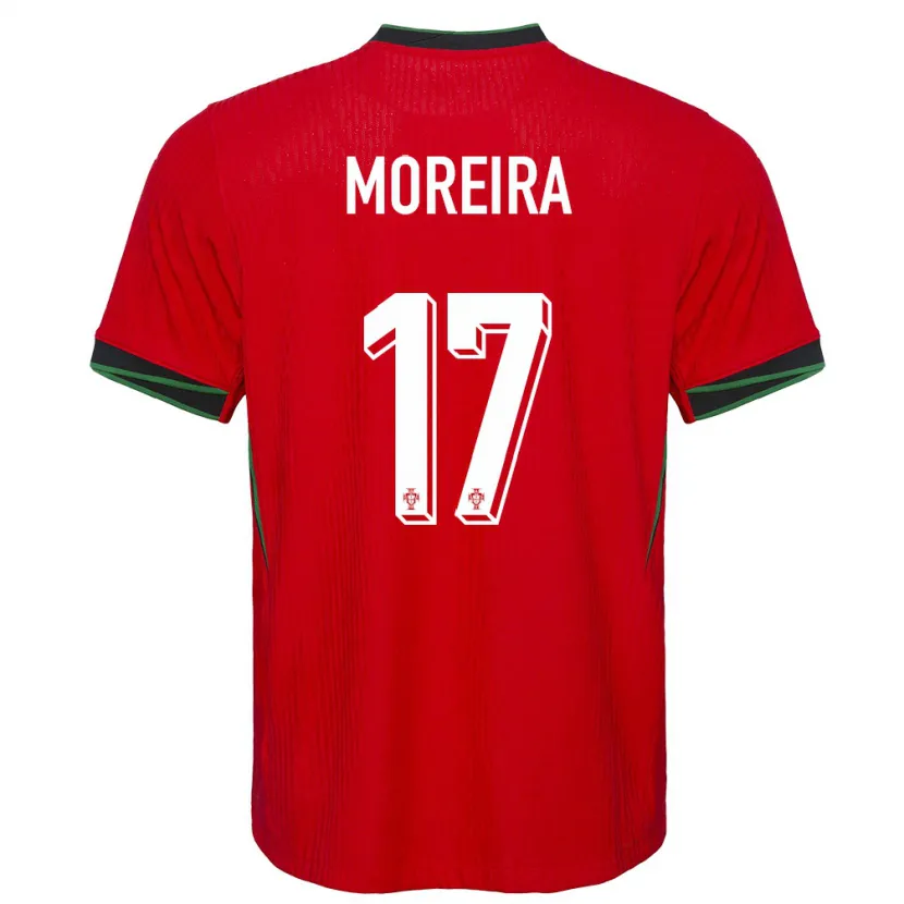 Danxen Kvinnor Portugal Afonso Moreira #17 Röd Hemmatröja Matchtröjor 24-26 Tröjor T-Tröja